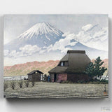Mt. Fuji from Narusawa - Paint by Numbers-Enjoy the views of Mt. Fuji as in this beautiful Japanese art paint by numbers kit. A calm masterpiece that will be fantastic home decor for any room.-Canvas by Numbers