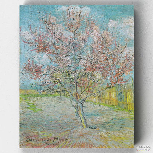 Van Gogh Peach Tree Thick Canvas Tote Bag