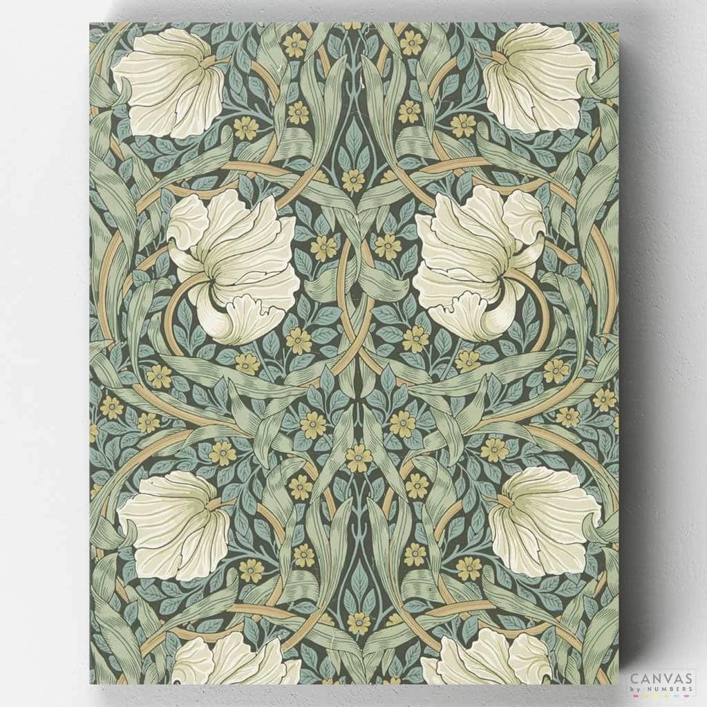 Pimpernel - Paint by Numbers-An iconic paint by numbers by tapestry master William Morris. Detailed design, quality materials. We are rated excellent in Trustpilot. Only at CBN.-Canvas by Numbers