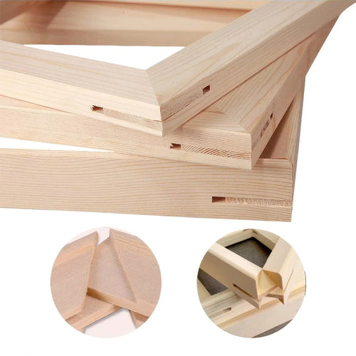 Pine Wood Frame Kit for Rolled Canvas. This paint by numbers DIY pine wood frame is the easiest and fastest way to frame your canvas. It's also super affordable & ships for free! Ideal for 16x20".