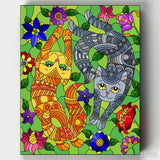 Playful Kittens - Paint by Numbers-Paint by Numbers-16