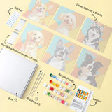 Pop Art Dog Portraits mini paint by numbers design 1