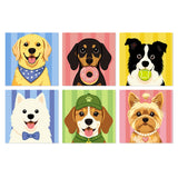Puppy Portraits & Treats mini paint by numbers kit cover