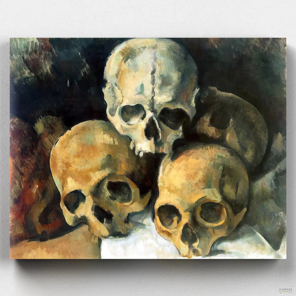 Pyramid of Skulls (1901) - Paint by Numbers-Paint by Numbers-16"x20" (40x50cm) No Frame-Canvas by Numbers US