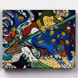 Saint George - Paint by Numbers-Channel your inner artist with Kandinsky's 'Saint George' paint by numbers kit. Unravel the mystery of abstract expressionism, one color at a time.-Canvas by Numbers