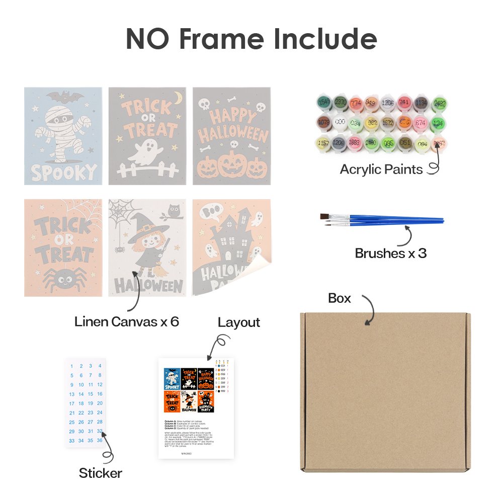 What's included with the Spooky Poster Collection rolled canvas option