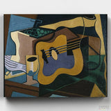 Still Life with Guitar - Paint by Numbers-You'll love our Still Life whith Guitar - Juan Gris paint by numbers kit. Shop more than 500 paintings at Canvas by Numbers. Up to 50% Off! Free shipping and 60 days money-back.-Canvas by Numbers