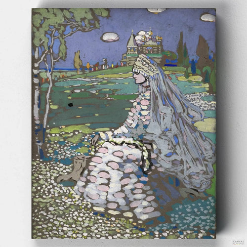 The Bride (1903). Dive into abstract art with our "The Bride" Paint by Numbers Kit. Enjoy recreating Kandinsky's playful vision while sparking your creativity.