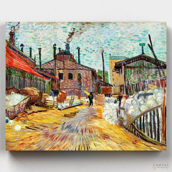 The Factory - Paint by Numbers-You'll love our The Factory - Vincent Van Gogh paint by numbers kit. Shop more than 500 paintings at Canvas by Numbers. Up to 50% Off! Free shipping and 60 days money-back.-Canvas by Numbers