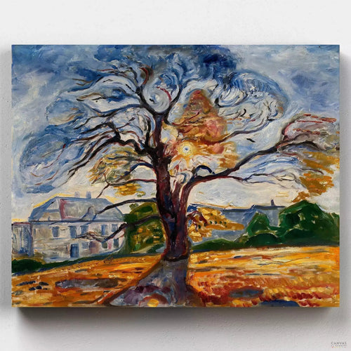 The Oak (1906). Discover your inner artist with our "The Oak (1906)" Paint by Numbers Kit. Recreate Munch's masterpiece and relish in the tranquility of artistry.