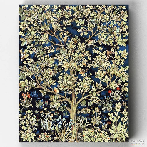 Tree of Life. Discover the beauty of the Tree of Life Painting by William Morris. Our paint by numbers kit offers a rewarding challenge and a beautiful finished piece.