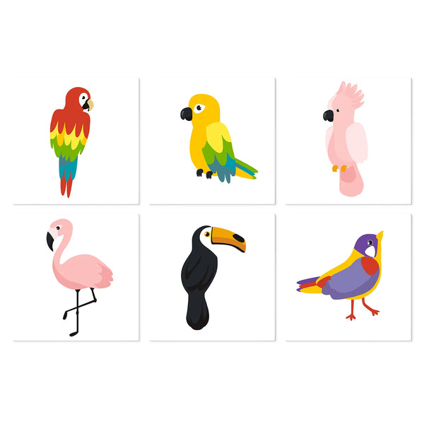 Tropical Birds mini paint by numbers kit cover