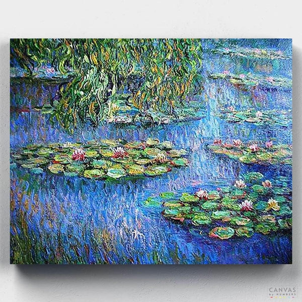 Water Lilies - Paint by Numbers-Paint by Numbers-16"x20" (40x50cm) No Frame-Canvas by Numbers US