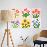 Wildflower Bouquets mini paint by numbers set mockup