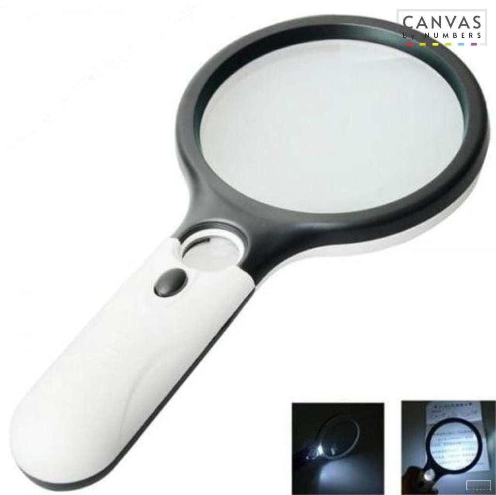 3X and 45x Handheld Magnifying Glass LED Lights