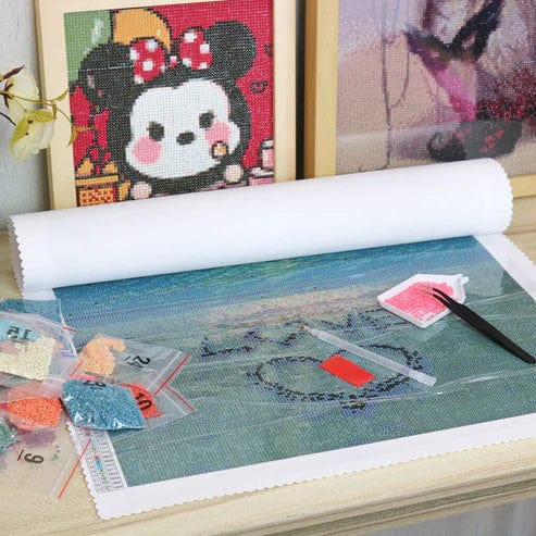 How to prep a diamond painting with parchment paper