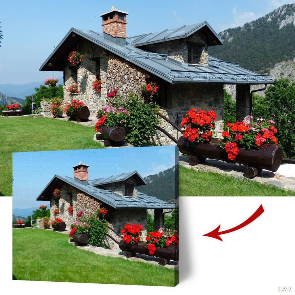 Anpassade Landskap - Använd ditt foto för att skapa ditt eget måla efter nummer-kit