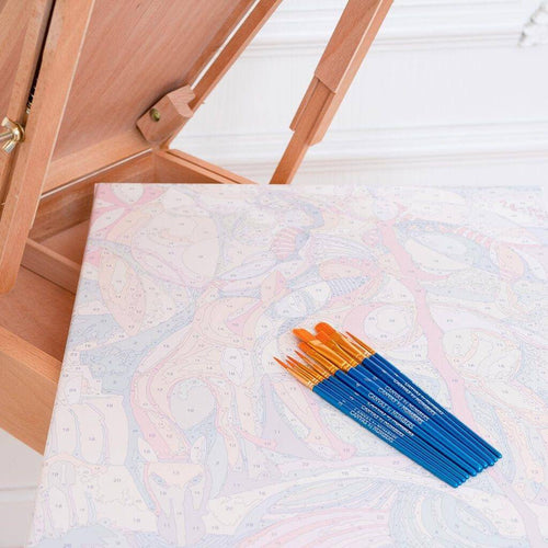 Extra 10 Pcs High-Quality Paint Brushes-Accessories-10 Brushes Set-Canvas by Numbers US